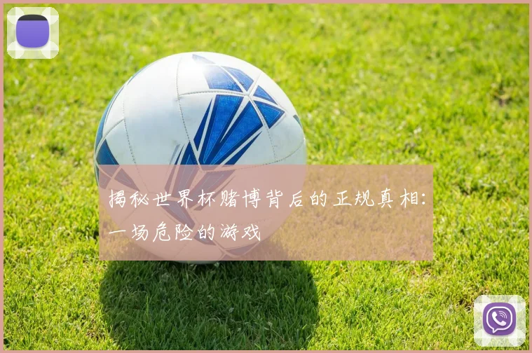揭秘世界杯赌博背后的正规真相：一场危险的游戏